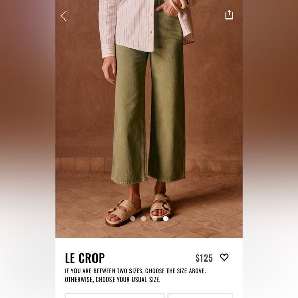 Sézane LeCrop Denim 38 - Picture 2 of 13